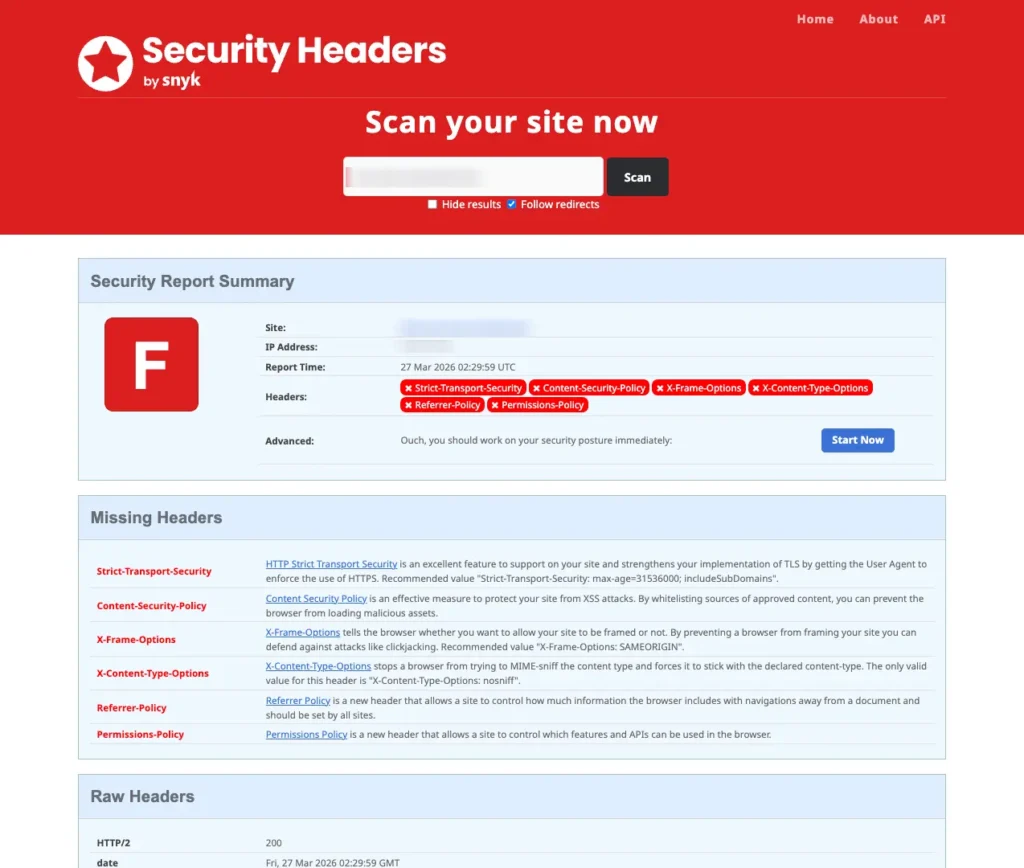 【初心者向け】ウェブサイトの防御力は?「Security Headers」でセキュリティ状態を可視化しよう! の画像